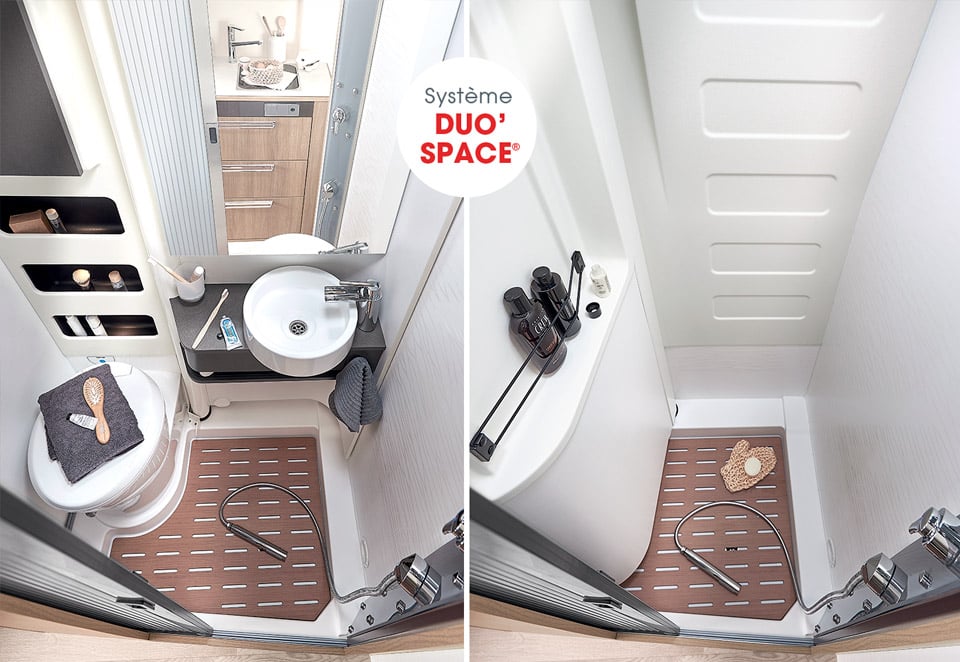 intérieur-salle de bain camping car caravane Remiremont